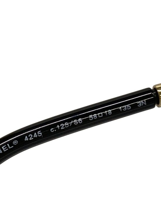 Chanel Sunglasses Black Gold Eyewear